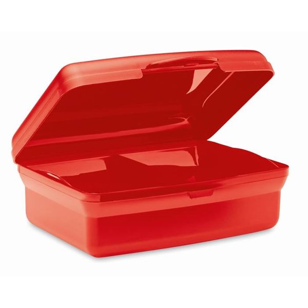 Obrázky: Červený plastový svačinový box 800ml, Obrázek 2