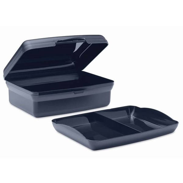 Obrázky: Tmavě modrý plastový svačinový box 800ml, Obrázek 3