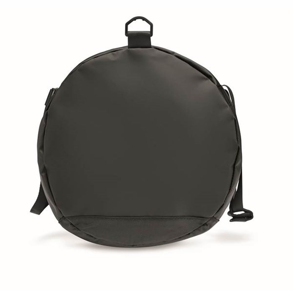 Obrázky: Černá sportovní taška z tarpaulinu s boční kapsou, Obrázek 13