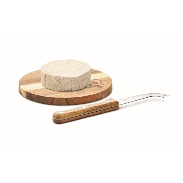 Obrázky: Akáciové prkénko na sýr a nůž z nerezové oceli, Obrázek 6
