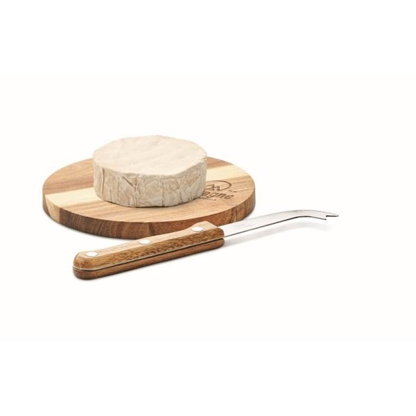 Obrázky: Akáciové prkénko na sýr a nůž z nerezové oceli, Obrázek 7