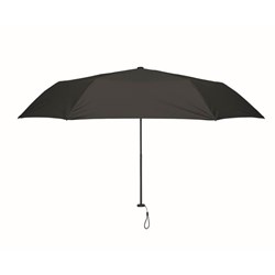 Obrázky: Černý ultralehký 3dílný skládací deštník