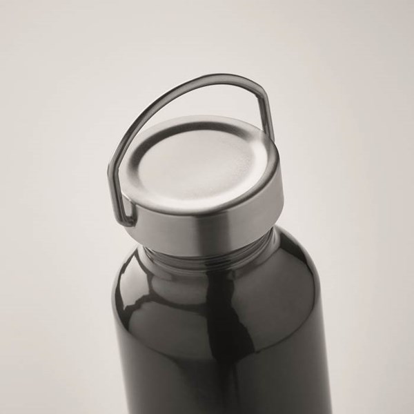 Obrázky: Černá láhev z recykl. hliníku 500ml, Obrázek 2