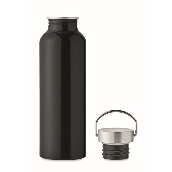Obrázky: Černá láhev z recykl. hliníku 500ml, Obrázek 4
