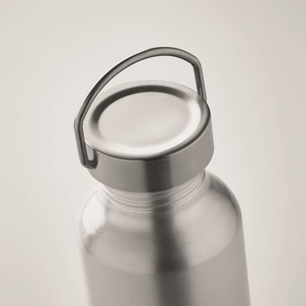 Obrázky: Stříbrná láhev z recykl. hliníku 500ml, Obrázek 2