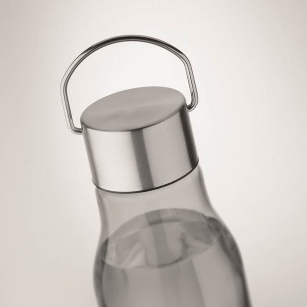 Obrázky: Šedá láhev z RPET 600 ml s nerez. víčkem, Obrázek 5