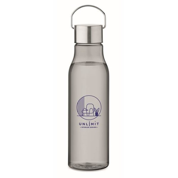 Obrázky: Šedá láhev z RPET 600 ml s nerez. víčkem, Obrázek 7