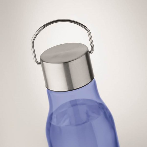 Obrázky: Král.modrá láhev z RPET 600 ml s nerez. víčkem, Obrázek 5