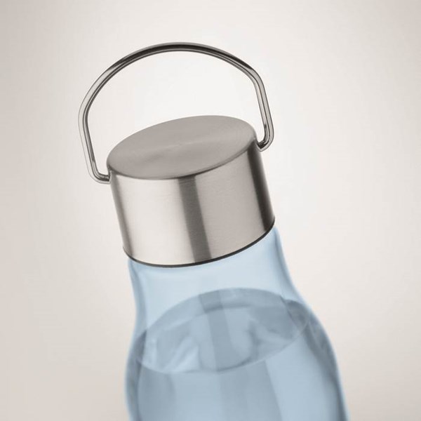 Obrázky: Sv.modrá láhev z RPET 600 ml s nerez. víčkem, Obrázek 5