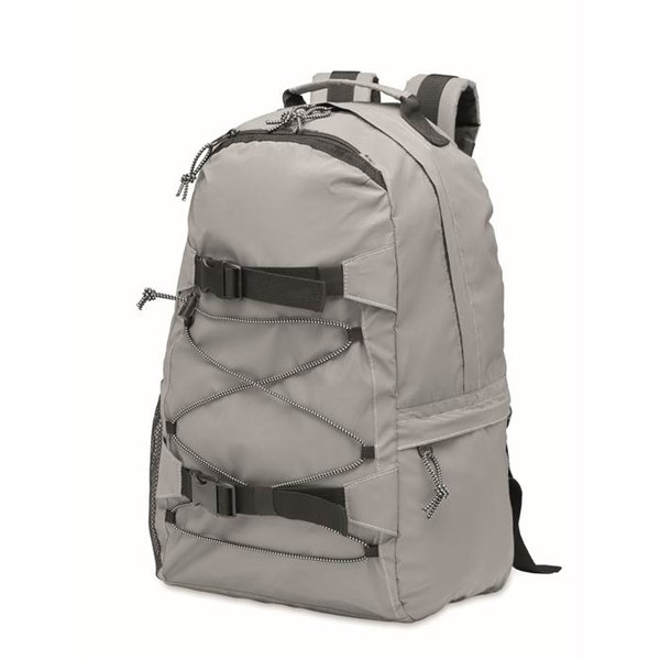 Obrázky: Reflexní batoh s kapsou na notebook a šňůrkami, Obrázek 2