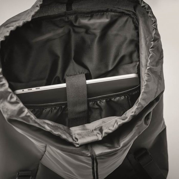 Obrázky: Černý reflexní outdoorový batoh, Obrázek 10