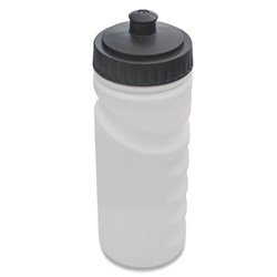 Obrázky: Sportovní láhev 500 ml, bílá s černým víčkem