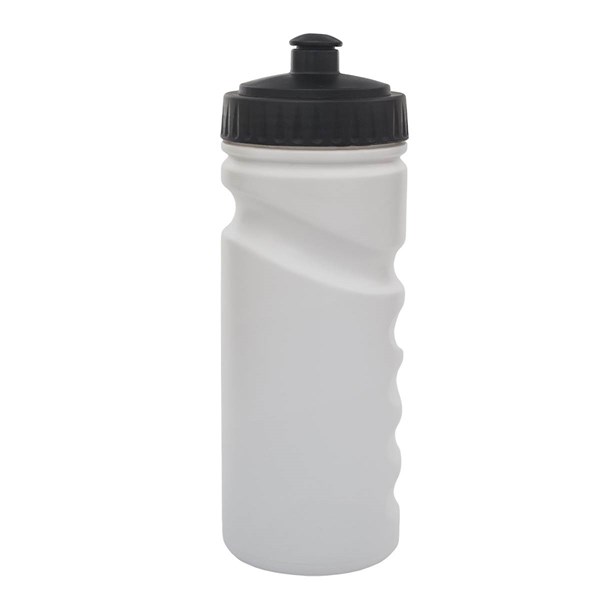 Obrázky: Sportovní láhev 500 ml, bílá s černým víčkem, Obrázek 3