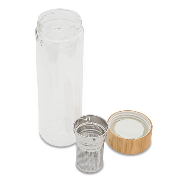 Obrázky: Skleněná láhev 420 ml s infuzérem a bambus. Víčkem, Obrázek 2