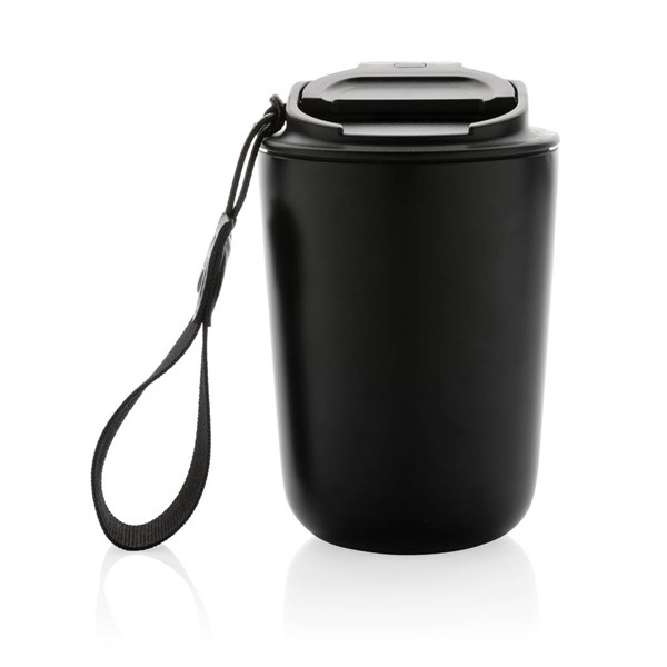Obrázky: Černý termohrnek Cuppa 0,38 l z ner.oceli s poutkem, Obrázek 5