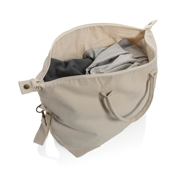 Obrázky: Víkendová taška Kezar z recykl. bavlny, přírodní, Obrázek 2
