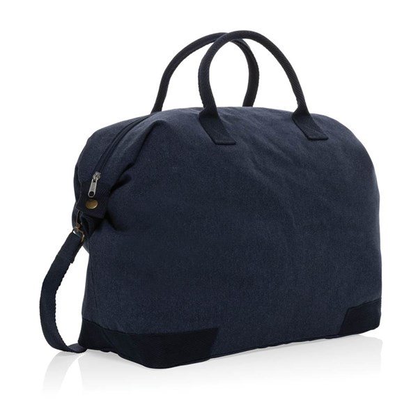 Obrázky: Víkendová taška Kezar z recykl. bavlny, tmavě modrá