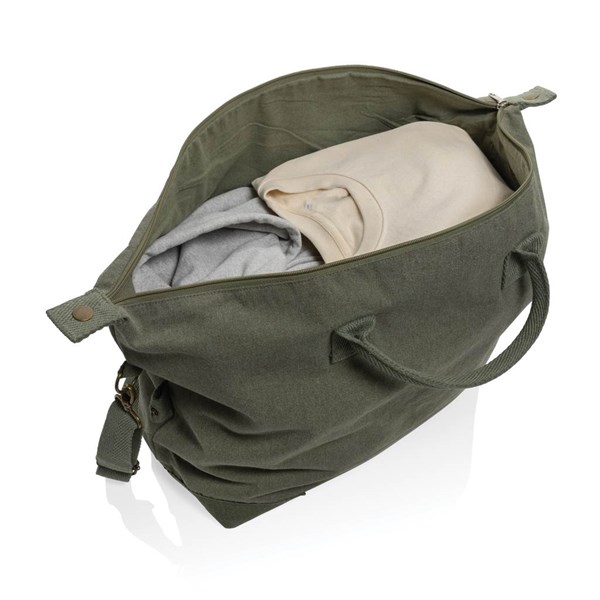 Obrázky: Víkendová taška Kezar z recykl. bavlny, zelená, Obrázek 2