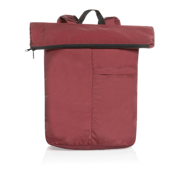 Obrázky: Lehký skládací batoh Dillon z RPET, červený, Obrázek 2