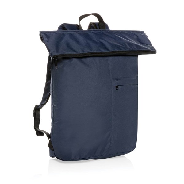 Obrázky: Lehký skládací batoh Dillon z RPET, tmavě modrý