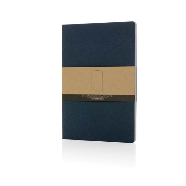 Obrázky: Zápisník Salton A5 z luxusního kraftu, tmavě modrý, Obrázek 8
