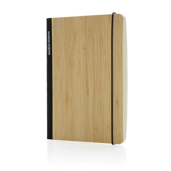 Obrázky: Černý zápisník Scribe A5 s měkkým bambusovým obalem