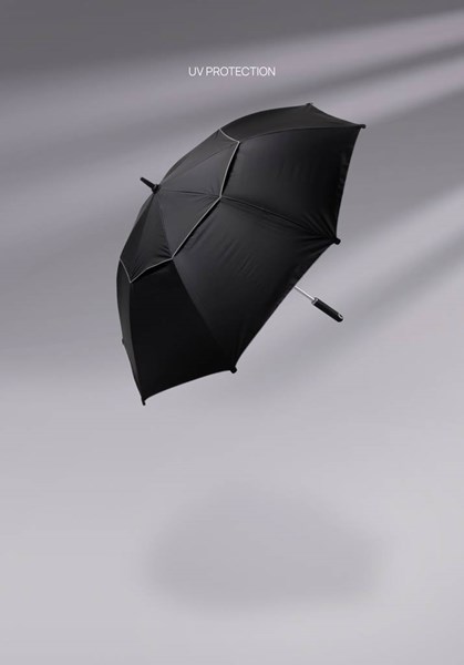 Obrázky: Černý větru odolný deštník Hurricane z RPET AWARE™, Obrázek 8