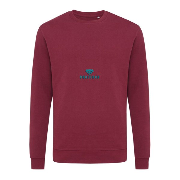Obrázky: Unisex mikina Zion 340 z rec. bavlny, vínová S, Obrázek 4