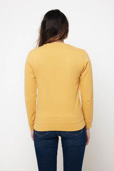 Obrázky: Unisex mikina Zion 340 z rec. bavlny, okr.žlutá XS, Obrázek 2
