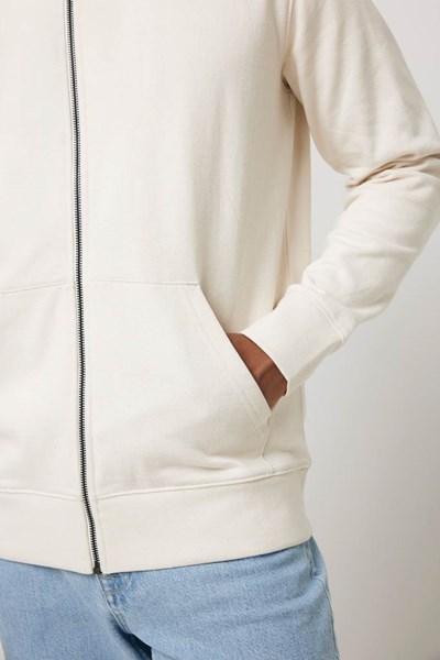 Obrázky: Mikina Abisko s kapucí na zip,rec. BA, béžová XL, Obrázek 5