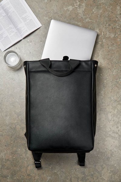 Obrázky: Černý batoh/taška VINGA Bermond z RCS recykl. PU, Obrázek 7
