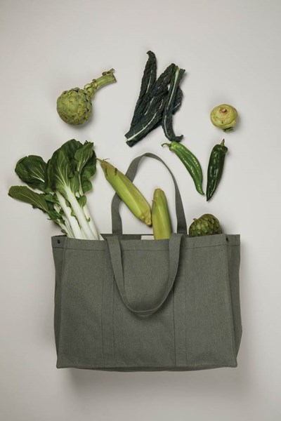 Obrázky: Zelená maxi taška VINGA Hilo z recykl. bavlny, Obrázek 3