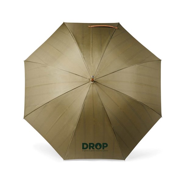 Obrázky: Khaki dvouvrstvý deštník VINGA Bosler z RPET, Obrázek 4