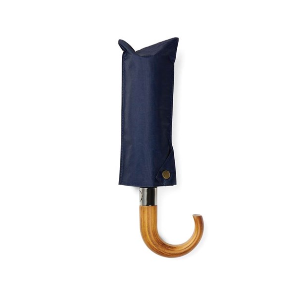 Obrázky: Modrý dvouvrstvý deštník VINGA Bosler z RPET, Obrázek 4
