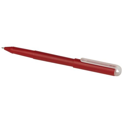 Obrázky: Mauna recyklované PET gelové kuličkové pero,červené, Obrázek 2
