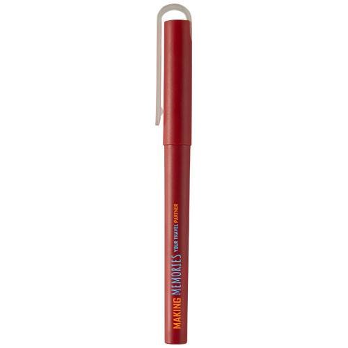 Obrázky: Mauna recyklované PET gelové kuličkové pero,červené, Obrázek 6