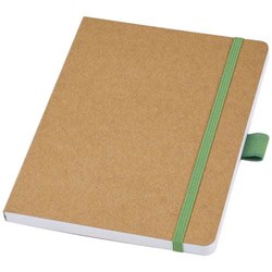 Obrázky: Zápisník z recyklovaného papíru, zelené doplňky