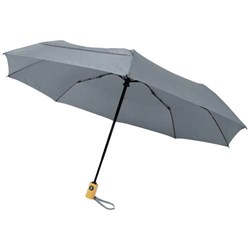 Obrázky: Automatický skládací deštník, rec. PET, šedý
