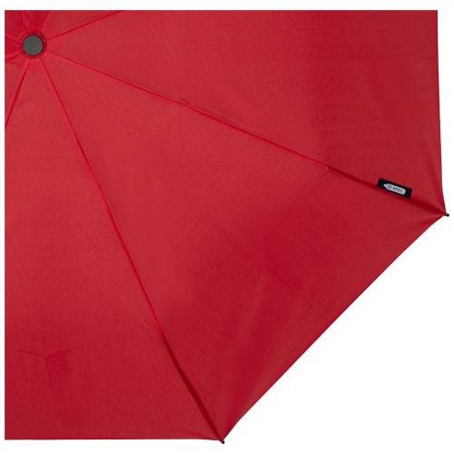 Obrázky: Skládací rPET větru odolný deštník, červený, Obrázek 3