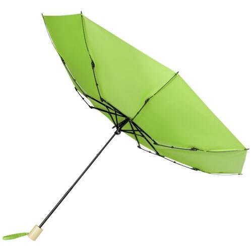 Obrázky: Skládací rPET větru odolný deštník, limetkový, Obrázek 4