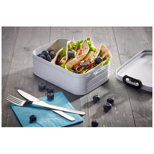 Obrázky: Střední plastový obědový box vřesově zelený, Obrázek 4