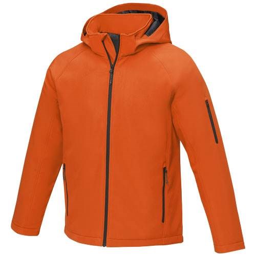 Obrázky: Pán. oranžová zateplená softshell. bunda Notus S