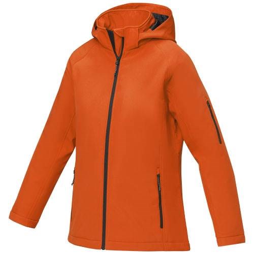 Obrázky: Dám. oranžová zateplená softshellová bunda Notus XS