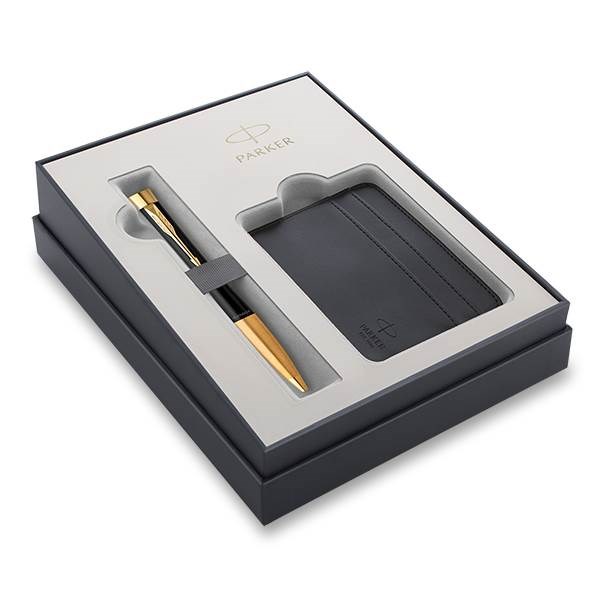Obrázky: KP PARKER Urban Muted Black GT + pouzdro na karty