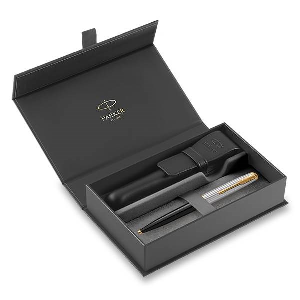 Obrázky: KP PARKER 51 Premium Black GT+ černé kožené pouzdro