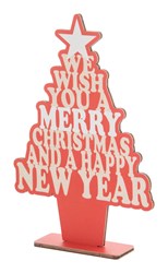 Obrázky: Vánoční dekorace na stůl - stromeček červený