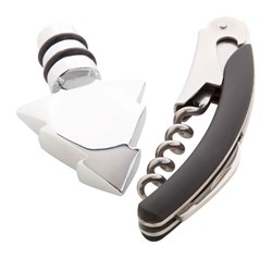 Zobrazit detaily pro Vánoční sada na víno-vývrtka a zátka stromeček Obrázky: Vánoční sada na víno-vývrtka a zátka stromeček