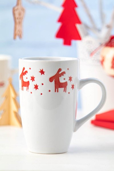 Obrázky: Vánoční porcelánový hrnek 400ml, sob, Obrázek 4