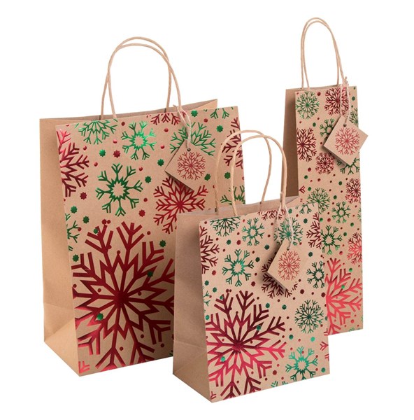 Obrázky: Vánoční dárková taška, velká, 26,5 x 33 x 13,5 cm, Obrázek 3