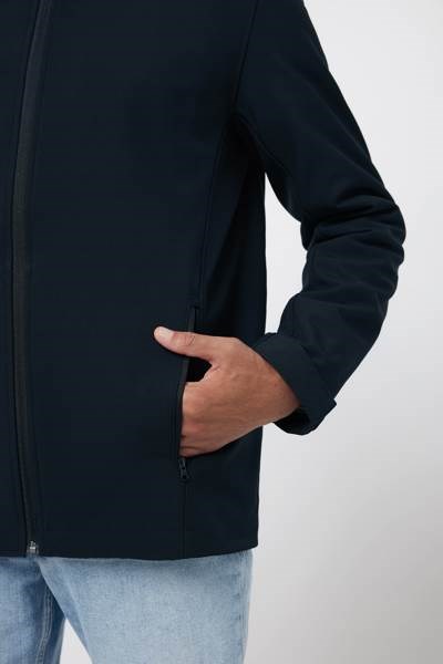Obrázky: Pán. softshell bunda Makalu z recykl.PES, černá 4XL